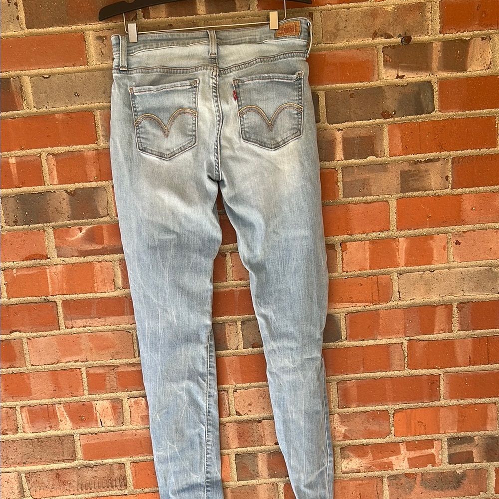 Light Blue Levi 535 Legging Denim Women's Jeans